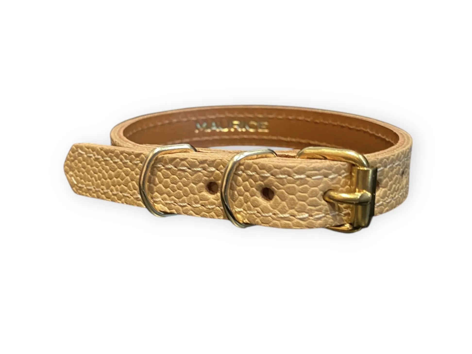 Collier pour petit chien en cuir grainé ATELES HYBRIDUS – Image 3